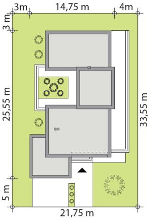 Astina 2 - Usytuowanie
