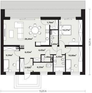 Fina - Rzut parteru (odbicie lustrzane)